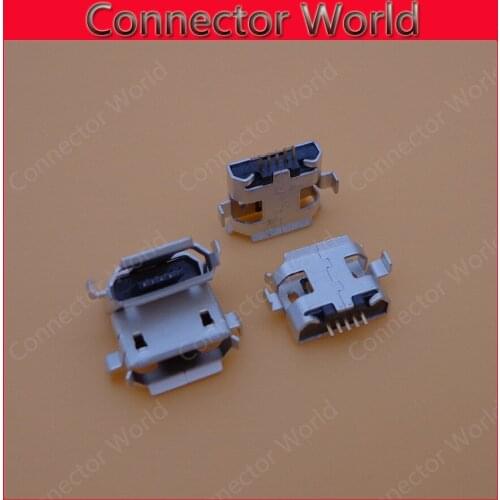 1000pcs/lot All copper MINI Micro USB socket jack connector 1.0 sinking plate MK5P Mike 5 P female 5 foot patch for cellphone