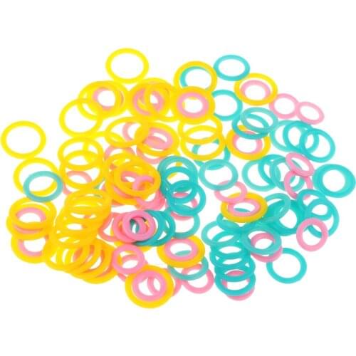 120pcs Plastic Crochet Stitch Marker Ring Knitting Stitch Marker Knitters Tool