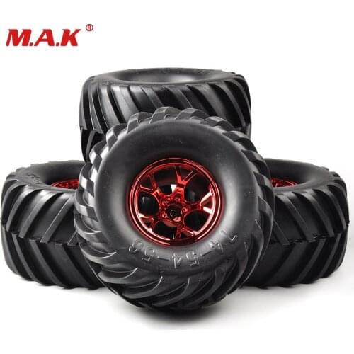 135mm RC 1:10 Racing Bigfoot Monster Tires Wheel Rims 4Pcs For HSP HPI Car 12mm Hex