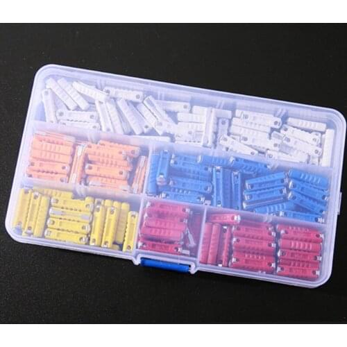 200Pcs/Kit 5A 8A 10A16A 25A Classic Car Auto Fuses Kit Ceramic Continental Car Fuse Torpedo Bullet Automotive European Fuse