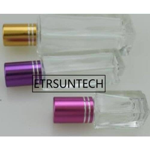 3ml 7ml 10ml Glass Roll On Bottle Essential Oil Container Small Perfume Packaging with Cap F1534
