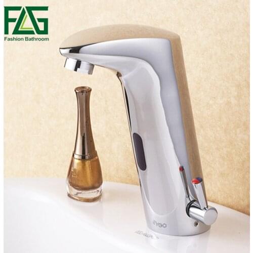 Free Shipping Automatic Sensor Faucet, hot and cold Automatic Electronic Hands Free Mixer Sensor Tap Faucet