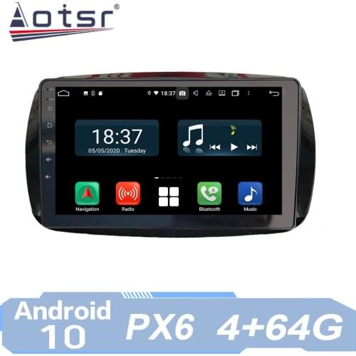 AOTSR Car Auto Android 10 Radio Coche For Mercedes Benz Smart 2016 2017 2018 GPS Navigation Multimedia Player IPS AutoRadio