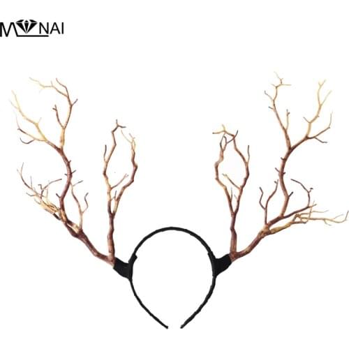 Gothic Retro Tree Branches Headband Props Horns Hair Accessory Steampunk Cosplay Halloween Party Headpieces Accessories Vintage