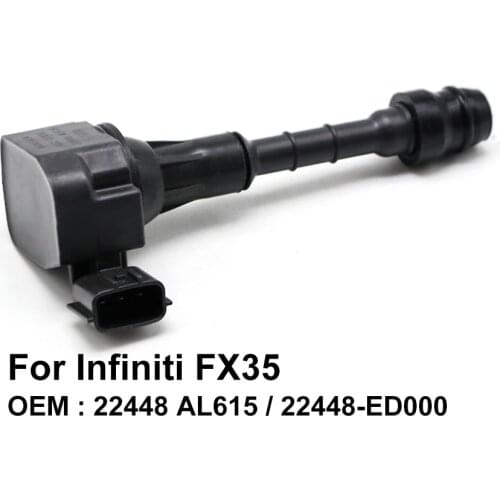 COWTOTAL Ignition Coil for Infiniti FX35 Engine Code VQ35HR VQ35DE 3.5L OEM 22448 AL615 / 22448-ED000 ( Pack of 4 )