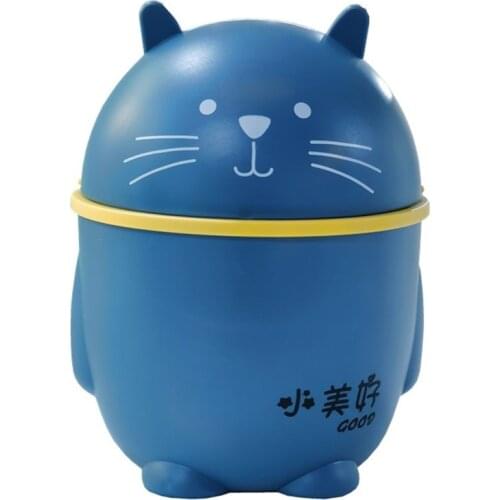 Mini Small Waste Bin Desktop Garbage Basket Home Table Plastic Office Supplies Multicolors