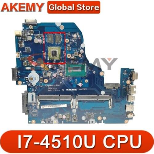 Akemy Laptop Motherboard For ACER Aspire E5-471 i3-5005U Mainboard DA0ZQ0MB6E0 SR27G DDR3