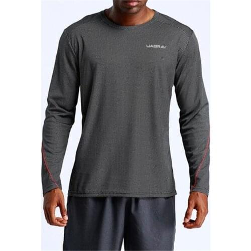 Running Shirt Men Long Sleeve Quick Dry Sports Active Wear For Gym Clothing Workout Shirt Male Trainers Training Fitness T-shirt