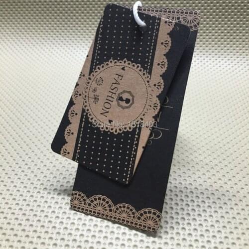 Customize clothing kraft paper hang tag/garment bag printed tags/cardboard tags/clothing label printing/trademark/logo/brand