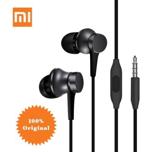 Original Xiaomi Earphone Half In-Ear Headset 3.5MM Wire control For Mi A3 CC9 CC9se Redmi Note 9 8 7 6A 5A 4X 5X samsung huawei