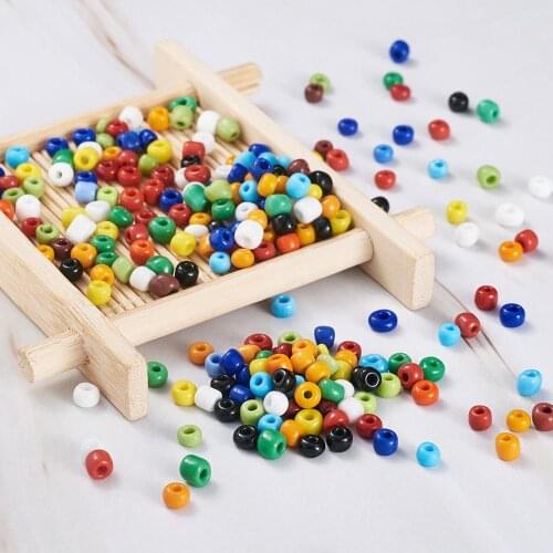 50g 2mm 3mm 4mm Opaque Round Glass Seed Beads Jewelry Tiny Spacer Beads for bracelet earrings DIY jewelry Wholesale Black Blue