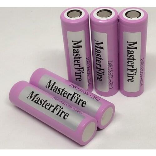 MasterFire Original 30Q 3000mAh 18650 Rechargeable Battery For Samsung INR 18650 30Q INR18650 3.7V 1800mah Lithium Batteries
