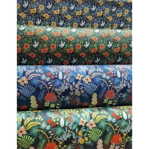 100% Cotton Twill Fabric Floral Printed Cloth For DIY Sewing Quilting Baby&Kids Bedsheet Textile Material By Meter Width:160cm
