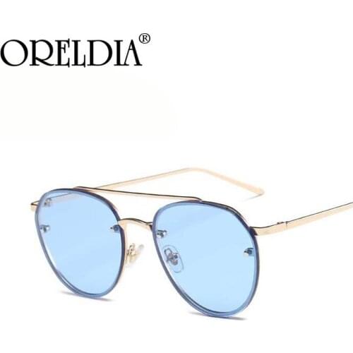 Fashion Ladies Personality Sunglasses Well-known Designer Oval Big Frame Glasses 2021 Latest Trend Mens Sunglasses Hot UV400