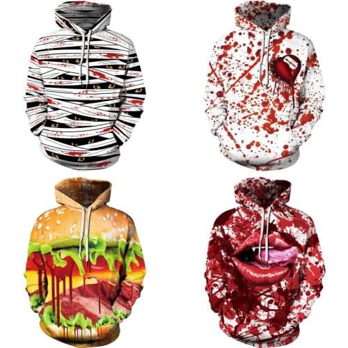COLDKER men cloth 3d red lips print sweatshirt casual Hoody males Tops good quality streetwear cloth male/female