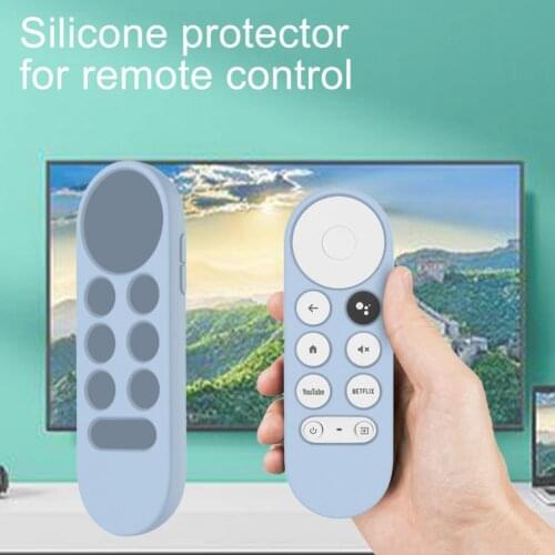 1pc Soft Silicone Shockproof TV Remote Control Protective Cover Protector Case for Google Chromecast 2020