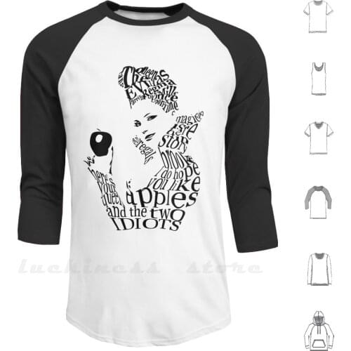 The Evil Queen-Calligram-Color White Hoodies Long Sleeve Lana Parrilla Regina Mills Regina