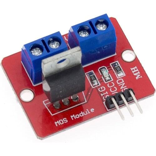 100pcs/lot TOP MOSFET Button IRF520 MOSFET Driver Module for ARM Raspberry pi