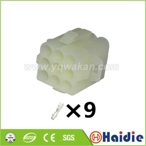 2sets 9pin auto plastic wiring harness cable connector with terminals