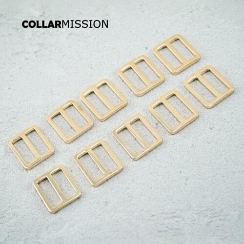 25mm metal slider Tri-Glid for Bag Strap Hook Webbing Adjustable accessory light gold RZK25J