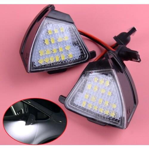 CITALL NEW 2PCS 18 LED 50,000 Hours Under Side Mirror Puddle Light Lamp White Fit for Golf5 MK5 R36 Passat B6 Jetta EOS