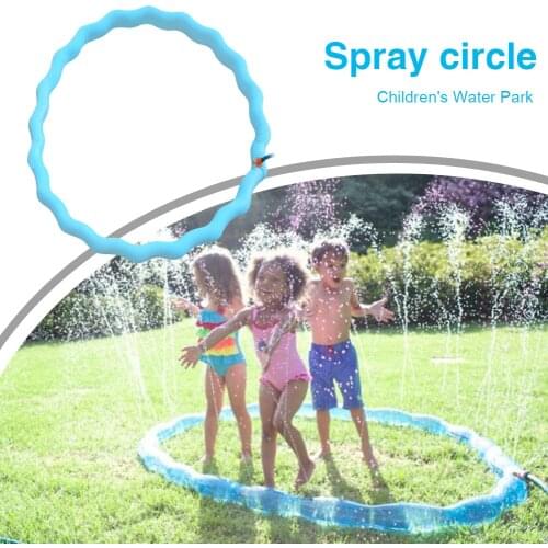 Children Lawn Sprinkler Hoop Ring PVC Inflatable Splash Spray Water Toys Summer Outdoor Backyard Spray Water Game