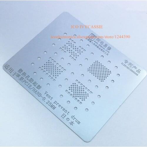 For iPhone 6 6S 7 8 PCIE NAND BGA Direct Heating Template 0.25mm Thickness