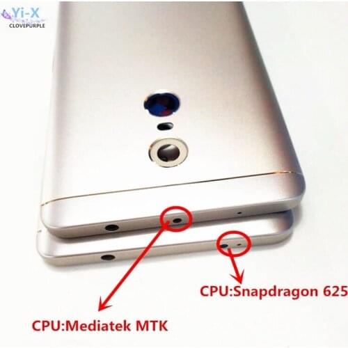 For Xiaomi Redmi Note 4X Back Battery Housing Door Cover Back Cover Case+Power Volume Button+ Camera Lens Cover