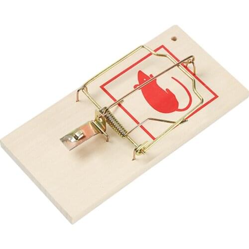 Environmental Reusable Wooden Mouse Traps Bait Mice Vermin Rodent Control Mousetraps Home Garden Outdoor Use