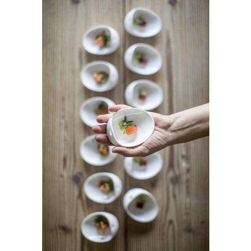 Ceramic Egg shaped Cuisine Bowl