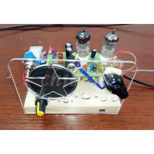 Gallbladder radio frequency modulation kits, FM two lamp, super regeneration electron tube, 6J1+6J1 drive horn