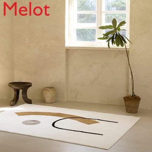 Nordic Carpet Living Room Carpet Modern Simple Coffee Carpet Bedroom Thickened Household Bedside Blanket Customizable Floor Mat