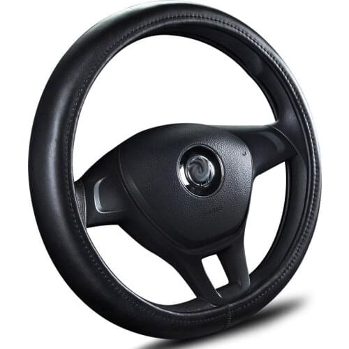 Leather Steering wheel Cover For BMW e60 g30 Interior Accessories Covers on Steering funda volante For ford fiesta seat mazda