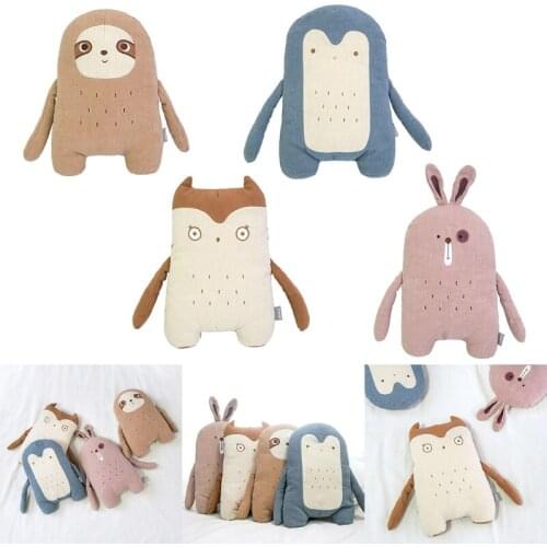 Rabbit Bunny Owl Penguin Plush Toys Stuffed Animals Doll Baby Kids Home Decor U7EE