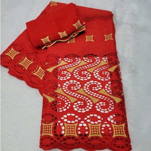 Hot Selling Swiss voile lace in switzerland african lace fabric cotton embroidery swiss lace fabric high quality for dress 7yard