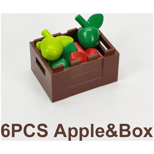 [MOC Hub] Apple&Container Box Building Blocks Compatible Major Brand Kids Assembled Toys 30150 Early Learning Handmade Design