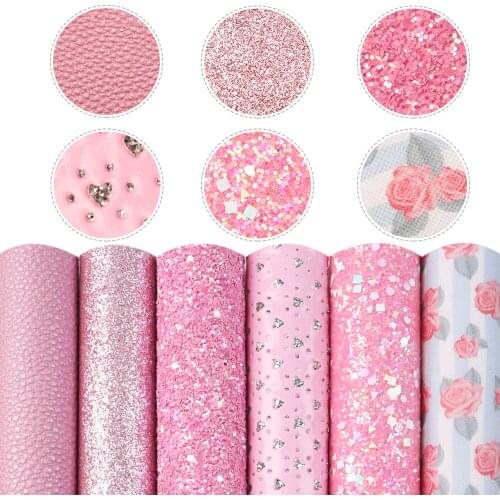 20*33cm Floral Bump Texture Theme Set Faux Synthetic Leather Fabric For Bows Gifts Crafts DIY Handmade Material,1Yc17801