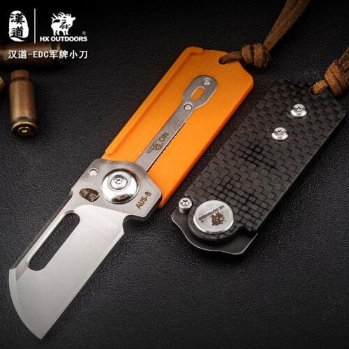 HX OUTDOORS NEW stainless steel Foldable Pocket Knife Mini Portable FoldingKnife Fruit cutter Practical Camping Outdoor Supplies