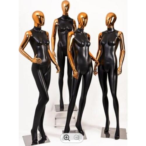 New Style Female Golden Hand Shiny Golden Women Mannequin On Promotion