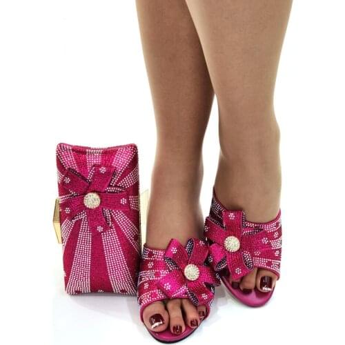 OLOMM Italian Shoes With Matching Bags Set Italy African Womens Party Shoes and Bag Sets 2021 Color Women shoes!B1-14