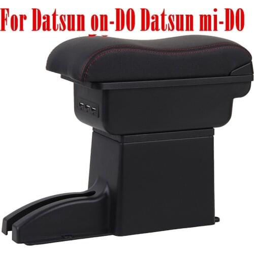 For Datsun on-DO Armrest Box Datsun mi-DO Universal Car Central Armrest Storage Box accessories