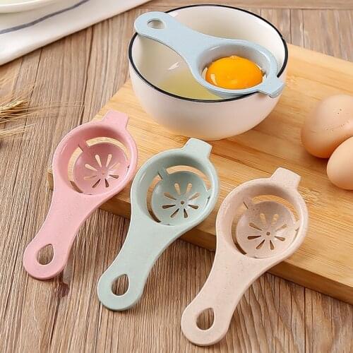 Plastic Egg White Yolk Separator Filter Wheat straw Food-grade Egg Divider Household Kitchen Bakeware Cooking Gadget Egg Tools