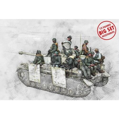 1/35 Resin Figure Model Kit Unassambled Unpainted//S077(NO TANK)