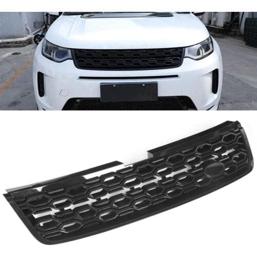 Front Bumper Mesh Grille Honeycomb Grill Piano Black Fit for Land Rover Discovery Sport 2020-2021 Car style