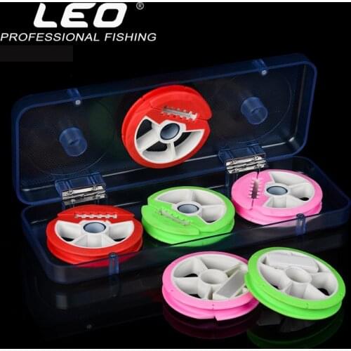 Leo 8 Axis Fishing Main Line Bobbin Spools Tackle Plastic ABS Storage Box Case New Color+ Free shipping