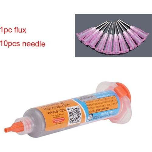 XG-Z40 Sn63/Pb37 10cc Syringe Solder Paste Tin Cream with 10pcs Needle Welding Solder BGA Flux For Soldering Welding Tool Repair