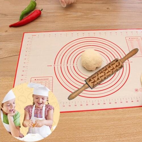 Silicone Baking Mats Non Stick Pizza Dough Kitchen Baking Pad Liners Cake Rolling Cookies Sheet Pastry Kitchen Cooking Tools