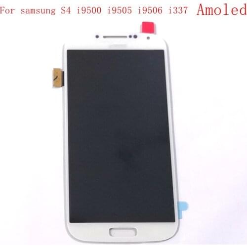 Super Amoled For samsung Galaxy S4 I9500 i9505 i9506 Lcd screen Display+Touch Glass Digitizer Amoled can adjust