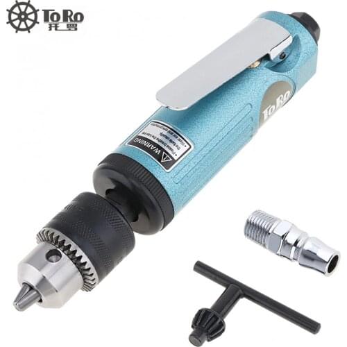 TORO TR-5200 22000RPM High Speed Straight Pneumatic Drill Machine with 1.5-10mm Chuck for Drilling / Grinding new
