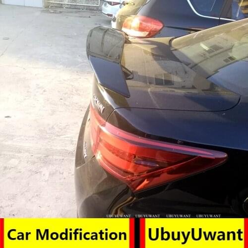 General Purpose Car Styling ABS Material and Surface Carbon Fiber Rear Spoiler for TOYOTA CROWN 2017-2020 Universal Car Spoiler